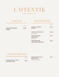 Carte des vins (page 2/10)